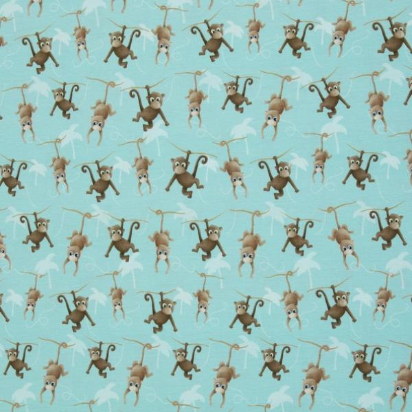 Baumwolljersey Swafing - AHOI by Mrs. Mint Design Affen